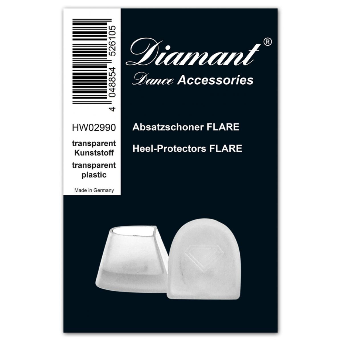 Diamant Absatzschoner - Style: Flare 2020 - Farbe: Transparent - Menge: 10 Paar