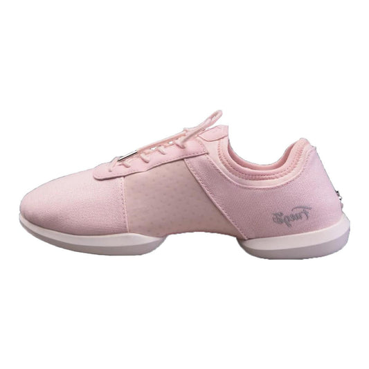 Fuego Unisex Split-Sole Dance Sneakers Pink - Größe: US M6/W7.5