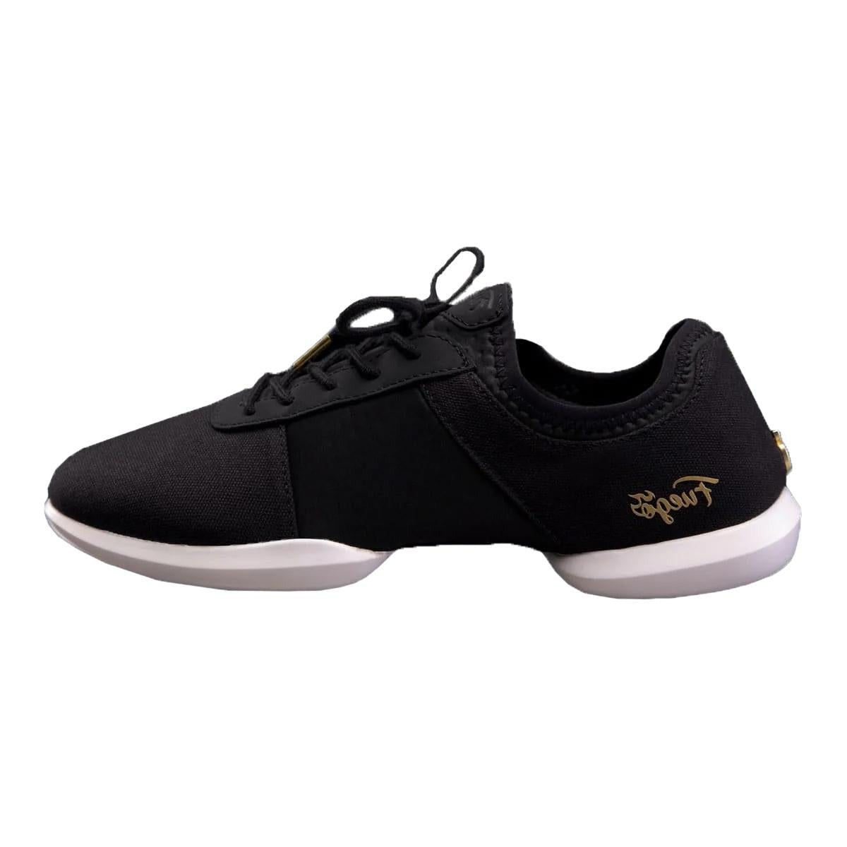 Fuego Unisex Split-Sole Dance Sneakers Black - Größe: US M5.5/W7