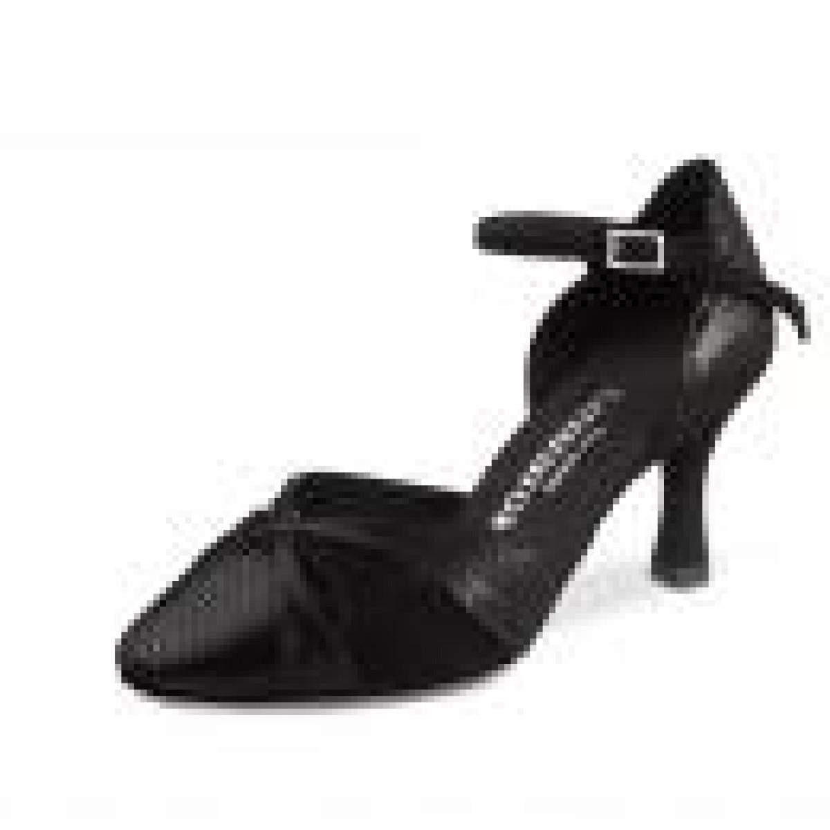 Rummos Damen Tanzschuhe R405 061-024 - Obermaterial: Leder/Nubuck - Farbe: Schwarz - Weite: Normal - Absatz: 60R Flare - Größe: EUR 42