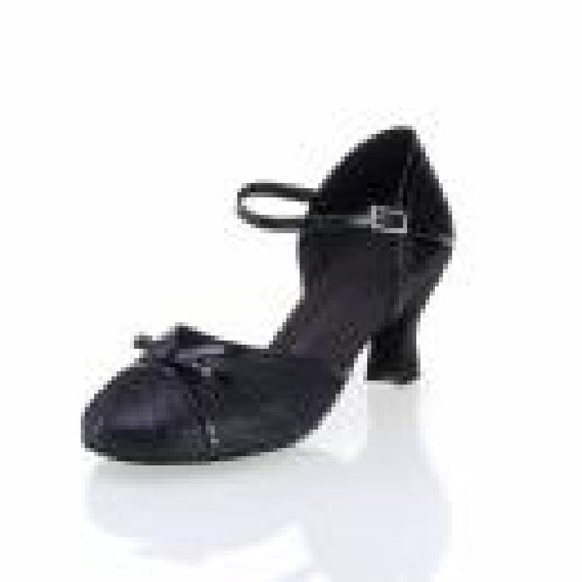 Rummos Damen Tanzschuhe R322 061-035 - Obermaterial: Leder - Farbe: Schwarz - Weite: Normal - Absatz: 50 Cuban - Größe: EUR 42