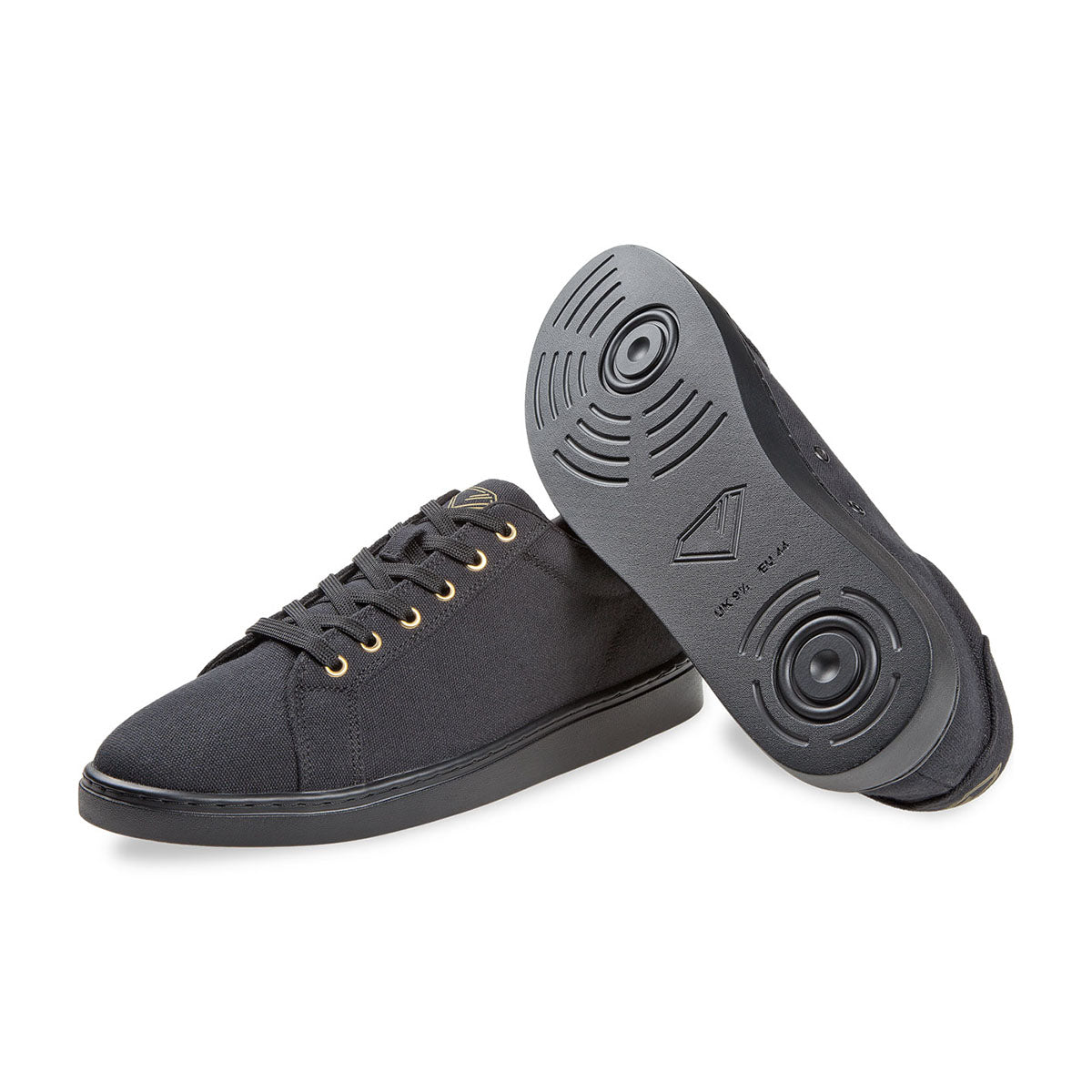 Diamant Unisex Low-Top Dance Sneakers RITMO Black Canvas