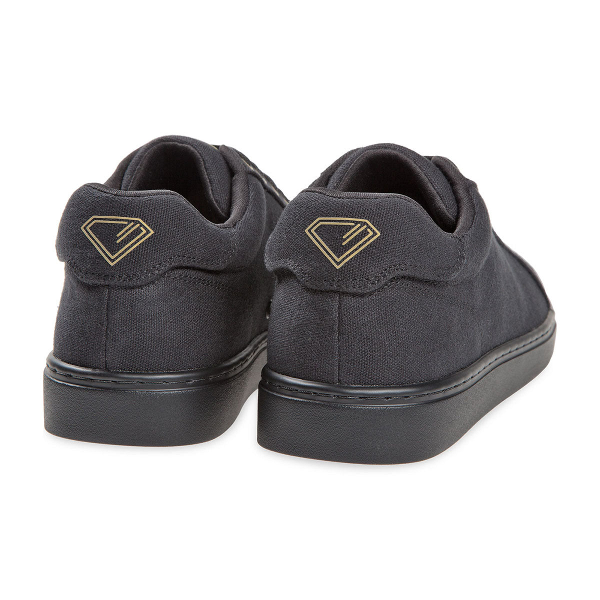 Diamant Unisex Low-Top Dance Sneakers RITMO Black Canvas