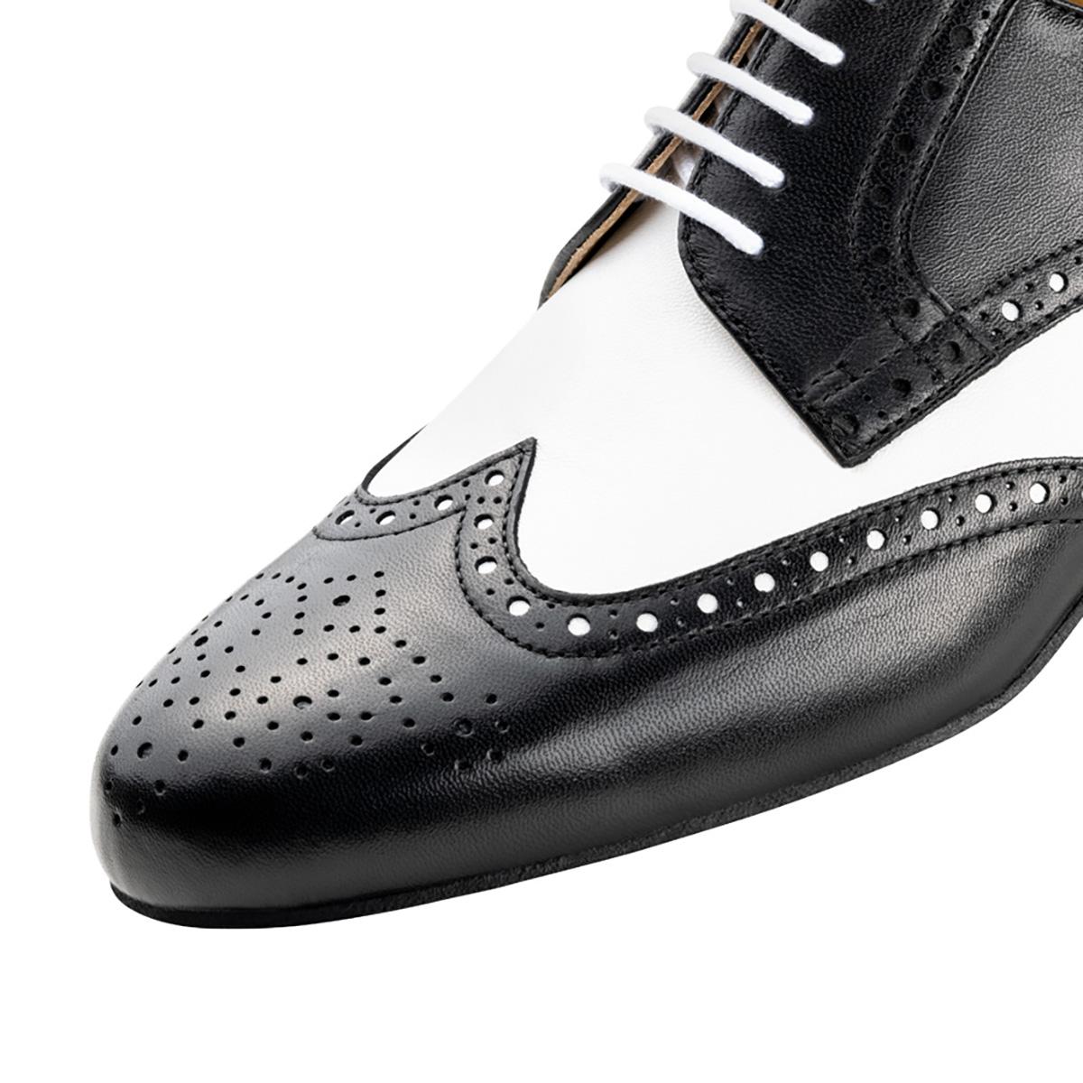 Werner Kern Herren Tanzschuhe 28023 Udine - Farbe: Schwarz/Weiß - Größe: UK 10