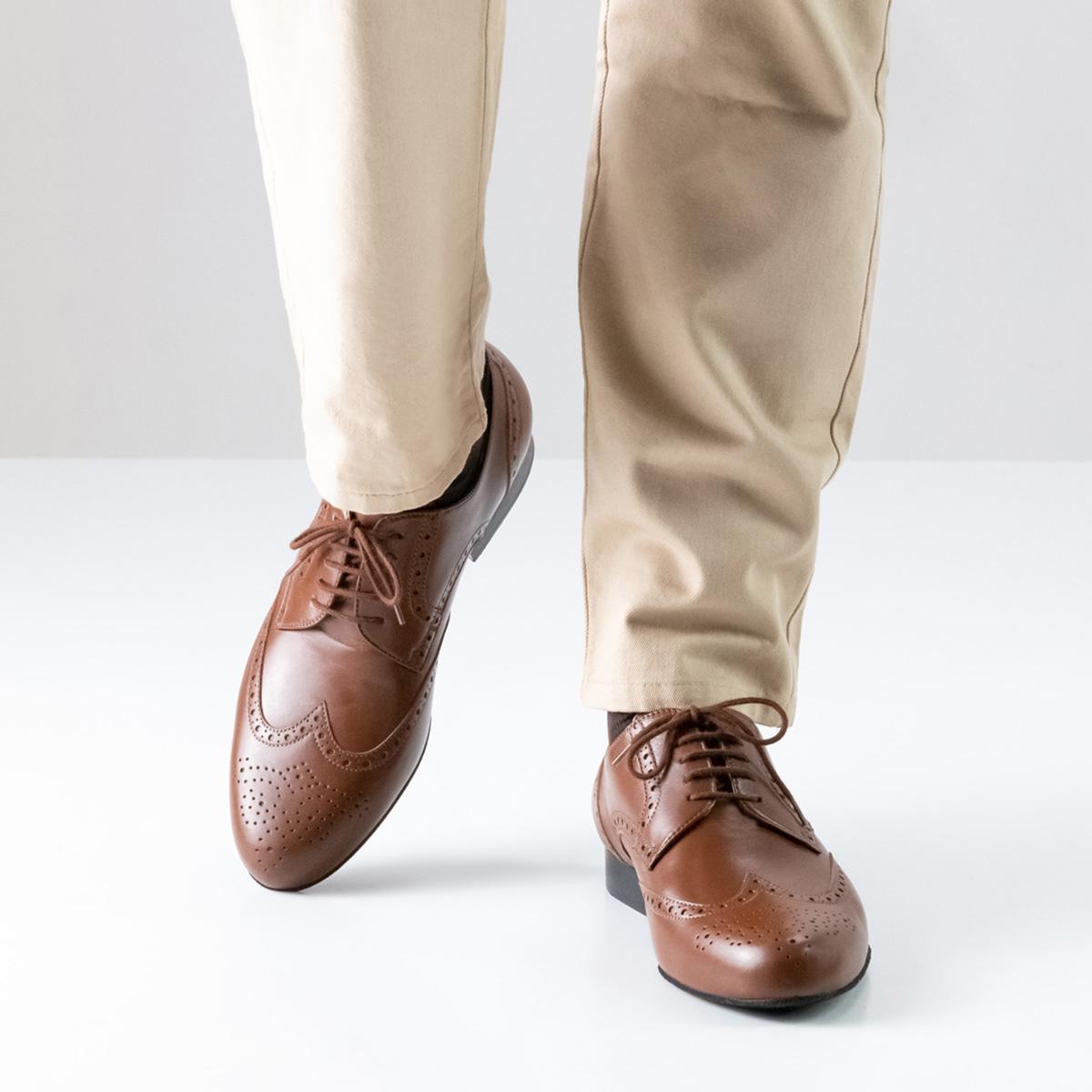 Werner Kern Herren Tanzschuhe 28023 Udine - Farbe: Cognac - Größe: UK 5,5