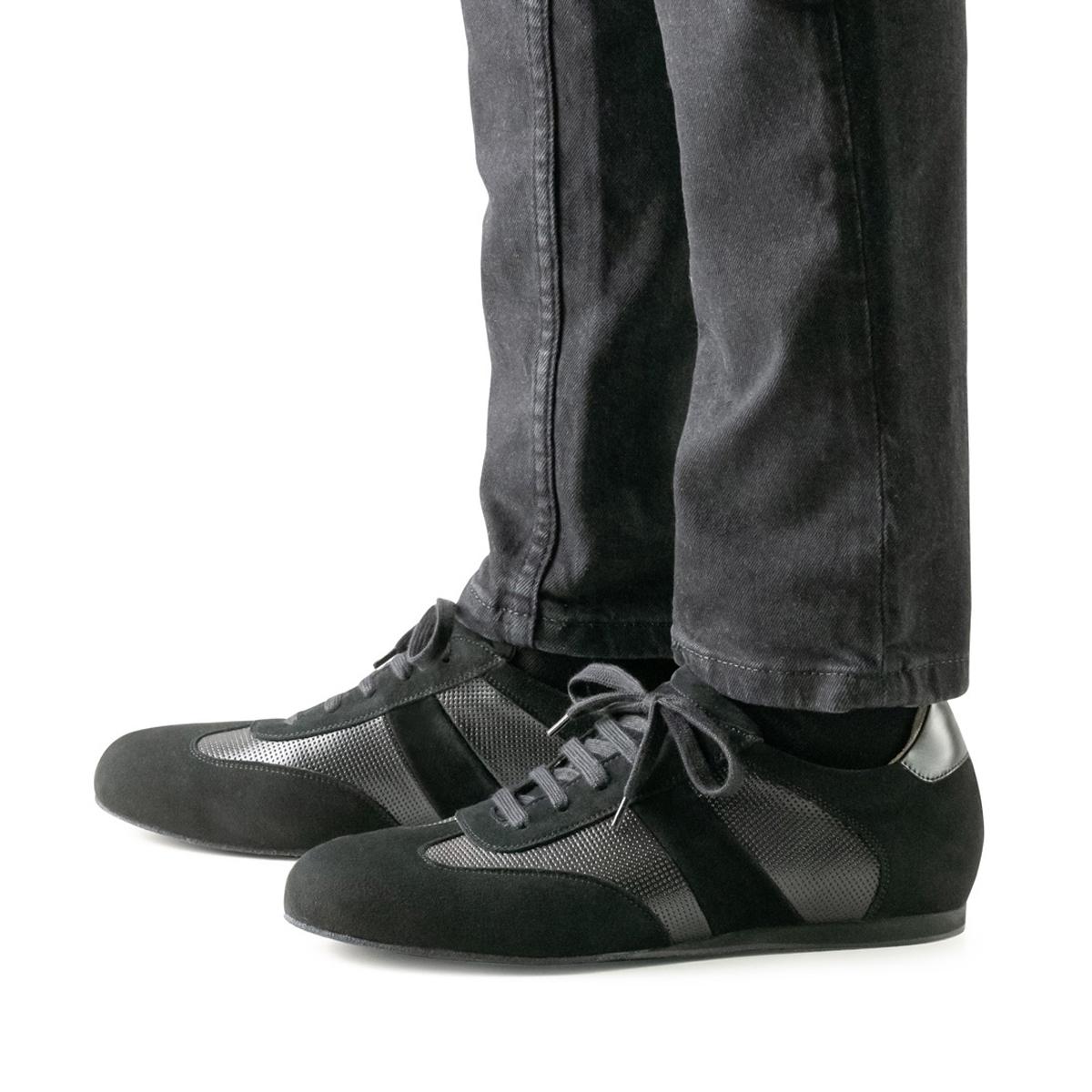 Werner Kern Herren Sneaker Tanzschuhe Bari - Farbe: Schwarz - Größe: UK 12,5