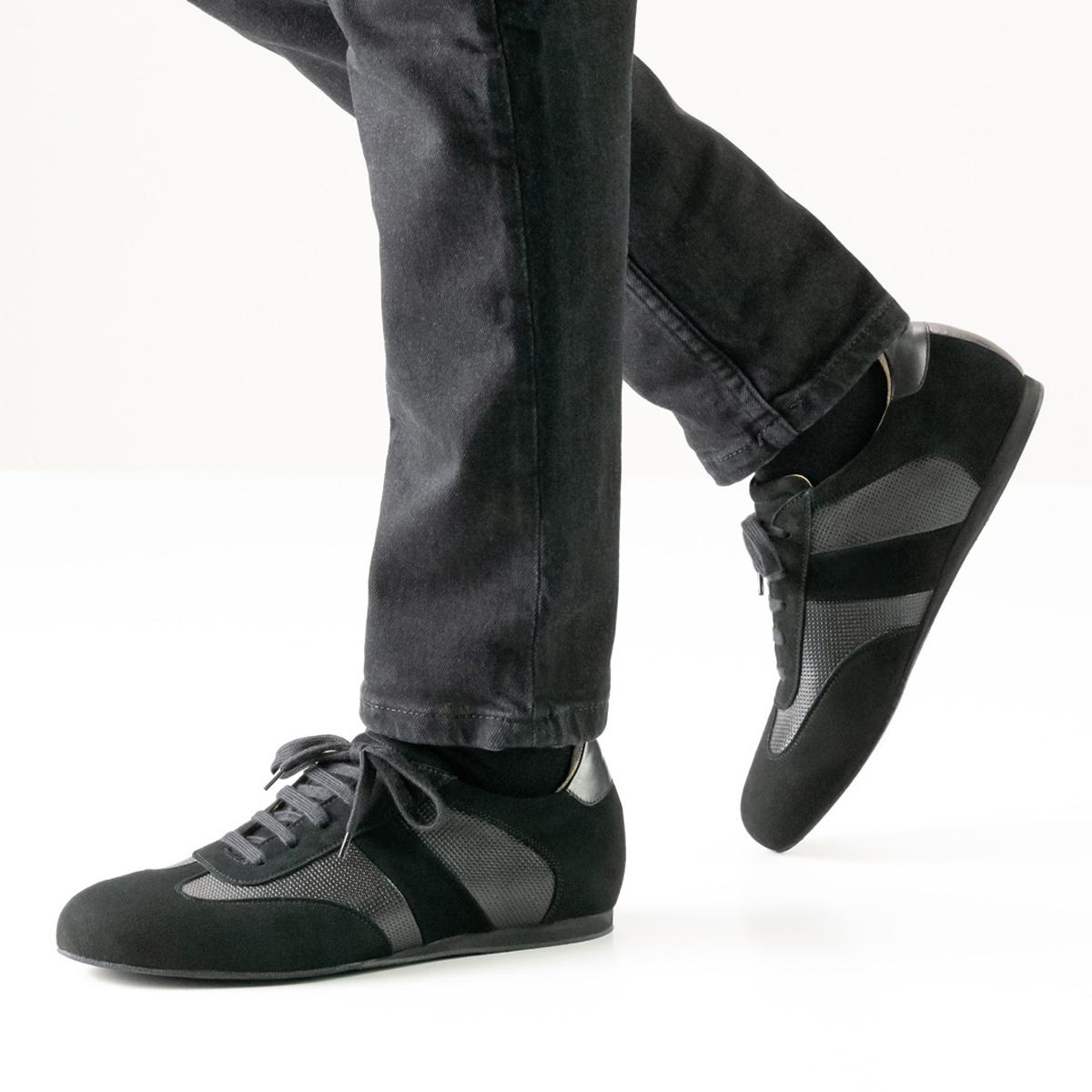 Werner Kern Herren Sneaker Tanzschuhe Bari - Farbe: Schwarz - Größe: UK 11