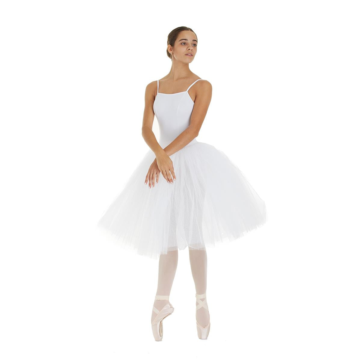 Intermezzo Damen Ballett Body Romantik Tutu 3488 Bodylystrapcor - Farbe: Weiß (001) - Größe: XXL