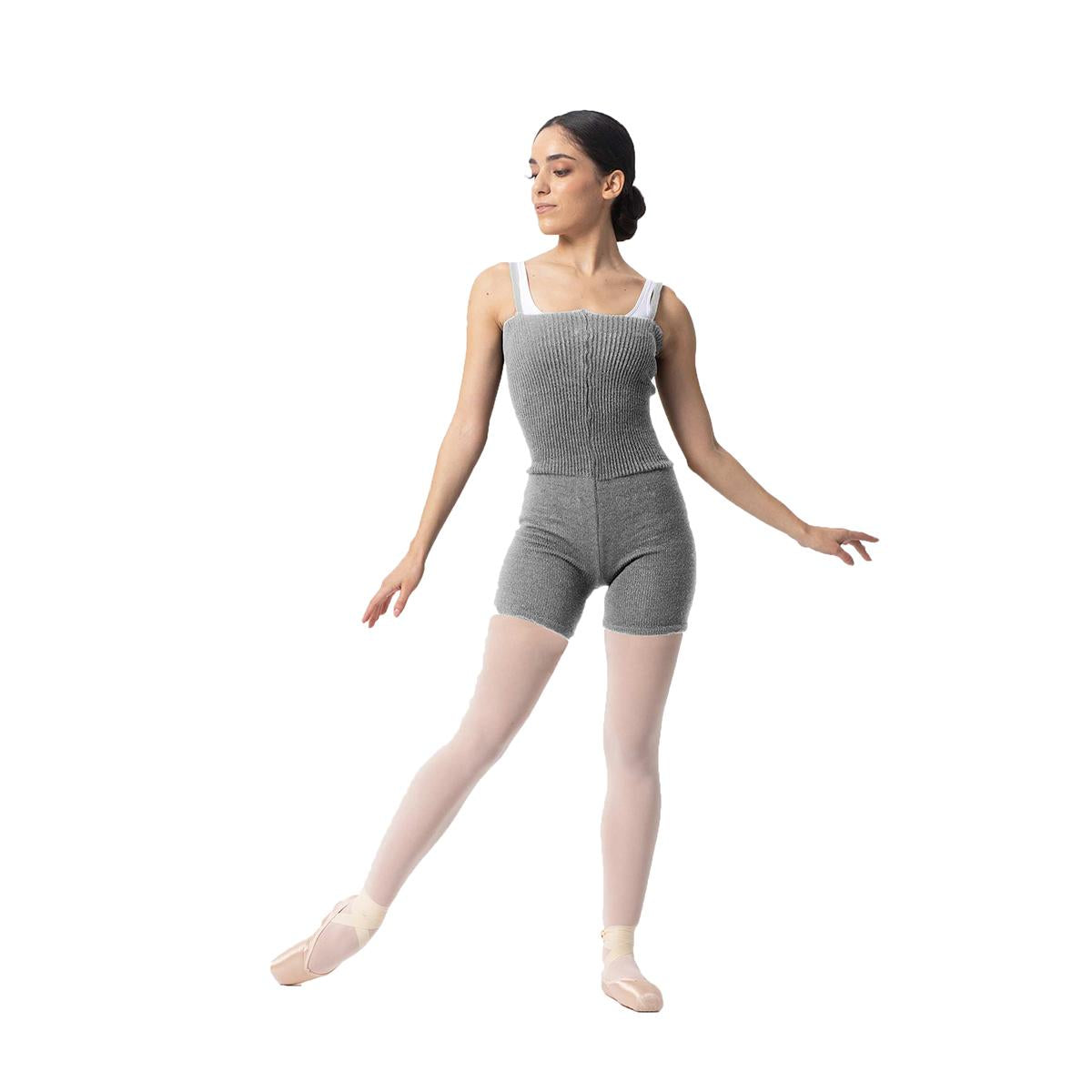 Intermezzo Damen Aufwärmanzug kurz 4587 Skinlegshort - Farbe: Grau (033) - Größe: L