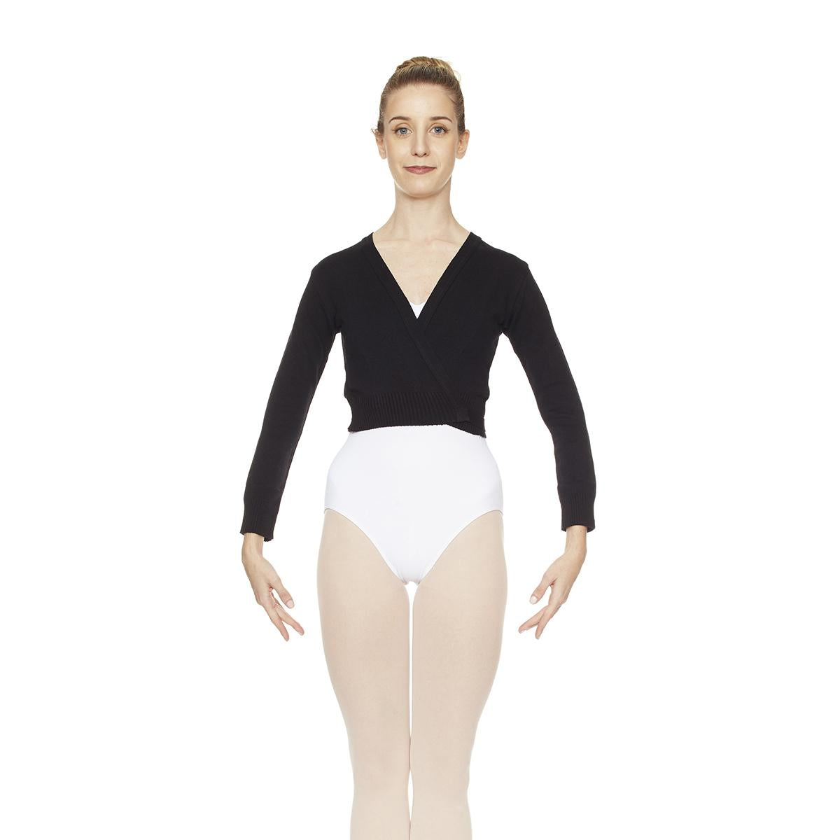 Intermezzo Damen Wickeljacke 6166 Elisurnou - Farbe: Schwarz (037) - Größe: XXL