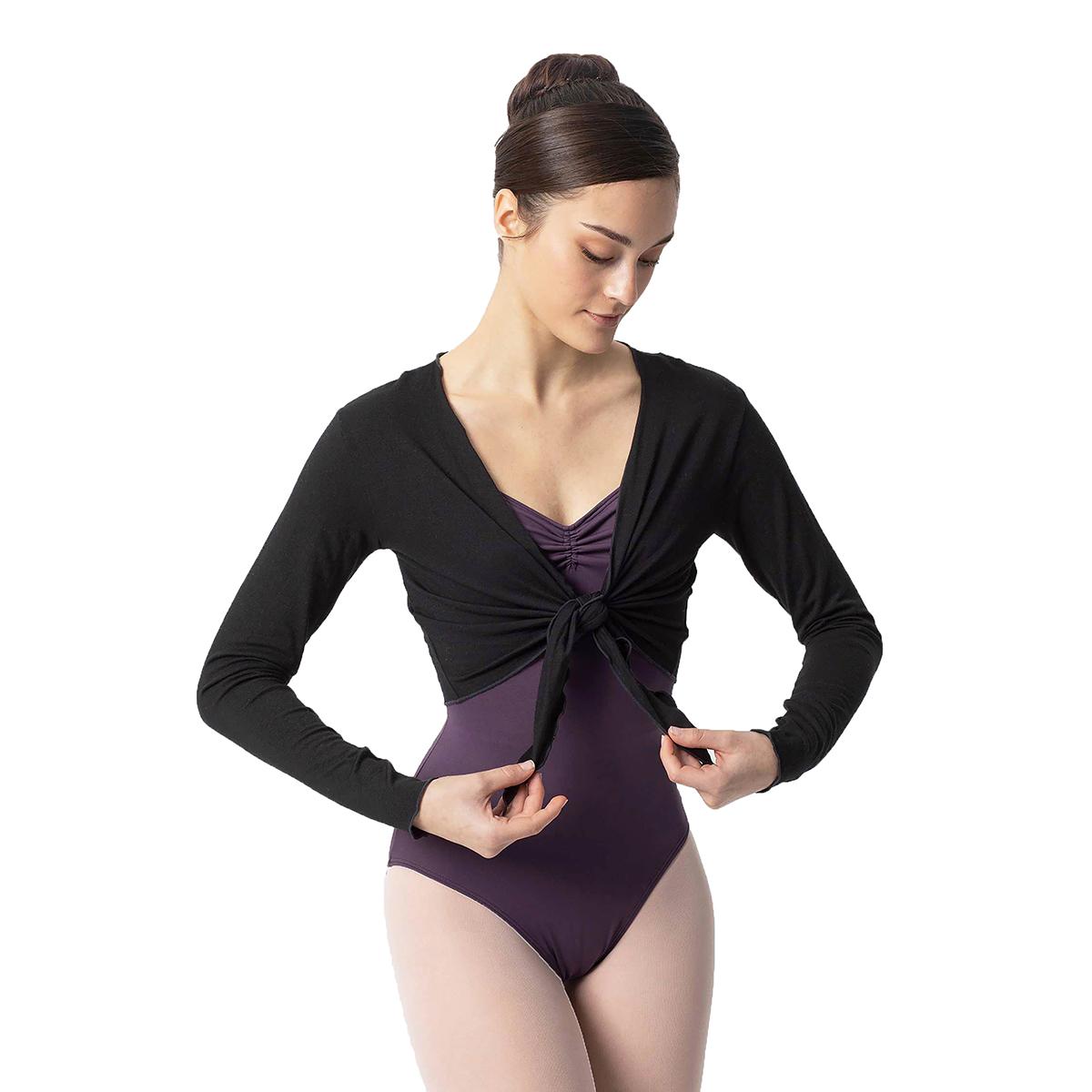 Intermezzo Damen Wickeljacke 6269 Topmodlaz - Farbe: Schwarz (037) - Größe: L