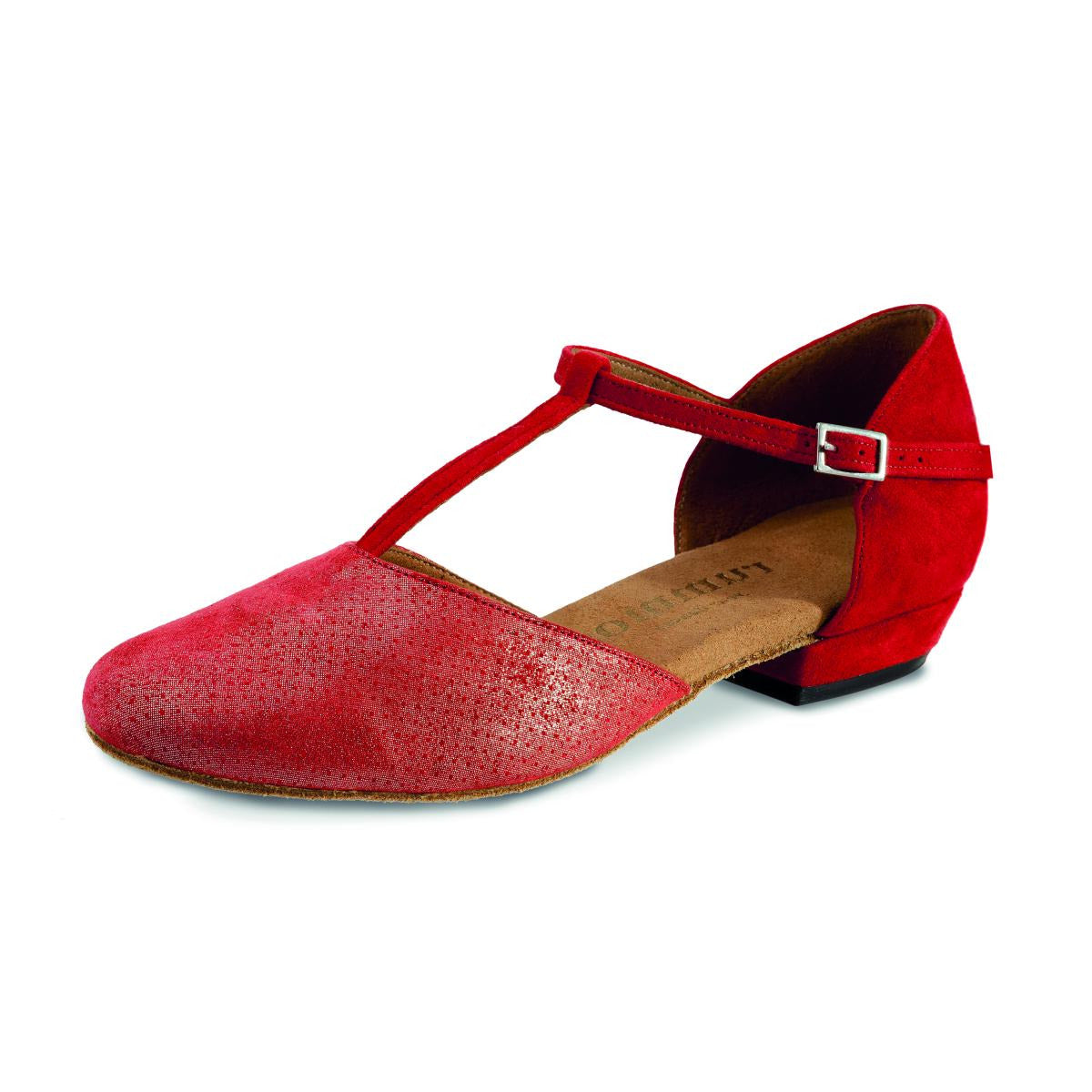 Rummos Damen Tanzschuhe Carol 318-028 - Obermaterial: Leder/Nubuck - Farbe: MaitRed/Rot - Weite: Normal - Absatz: 20 Block - Größe: EUR 38