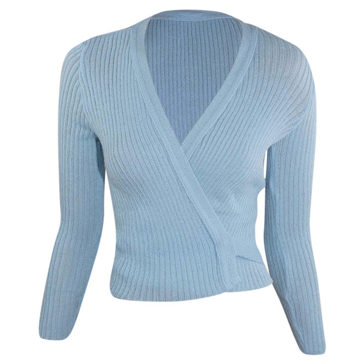 Intermezzo Damen Ballett Wickeljacke 6811 Jersey Elipor - Farbe: Himmelblau (014) - Größe: M
