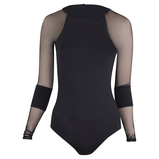 MiGARU Damen Ballett Trikot/Body SEIKO mit Ärmeln lang