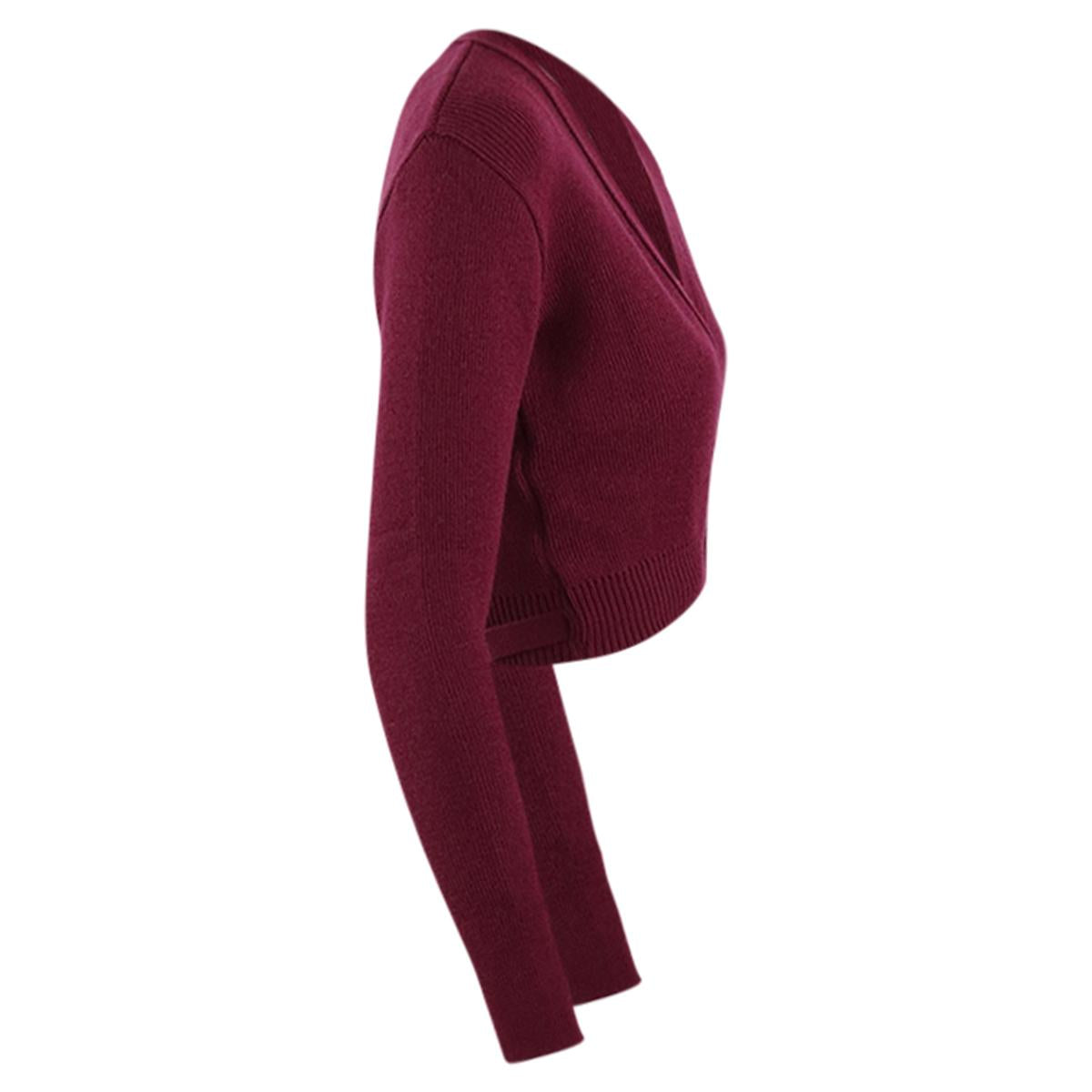 Intermezzo Damen Ballett Wickeljacke 6000 Jersey Elisa - Farbe: Burgund (028) - Größe: XXL