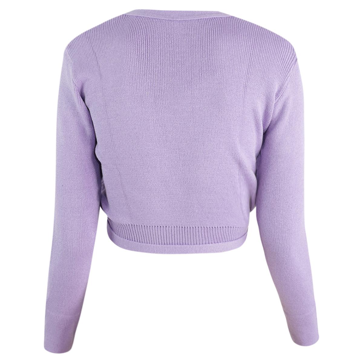 Intermezzo Damen Ballett Wickeljacke 6000 Jersey Elisa - Farbe: Lila (024) - Größe: L