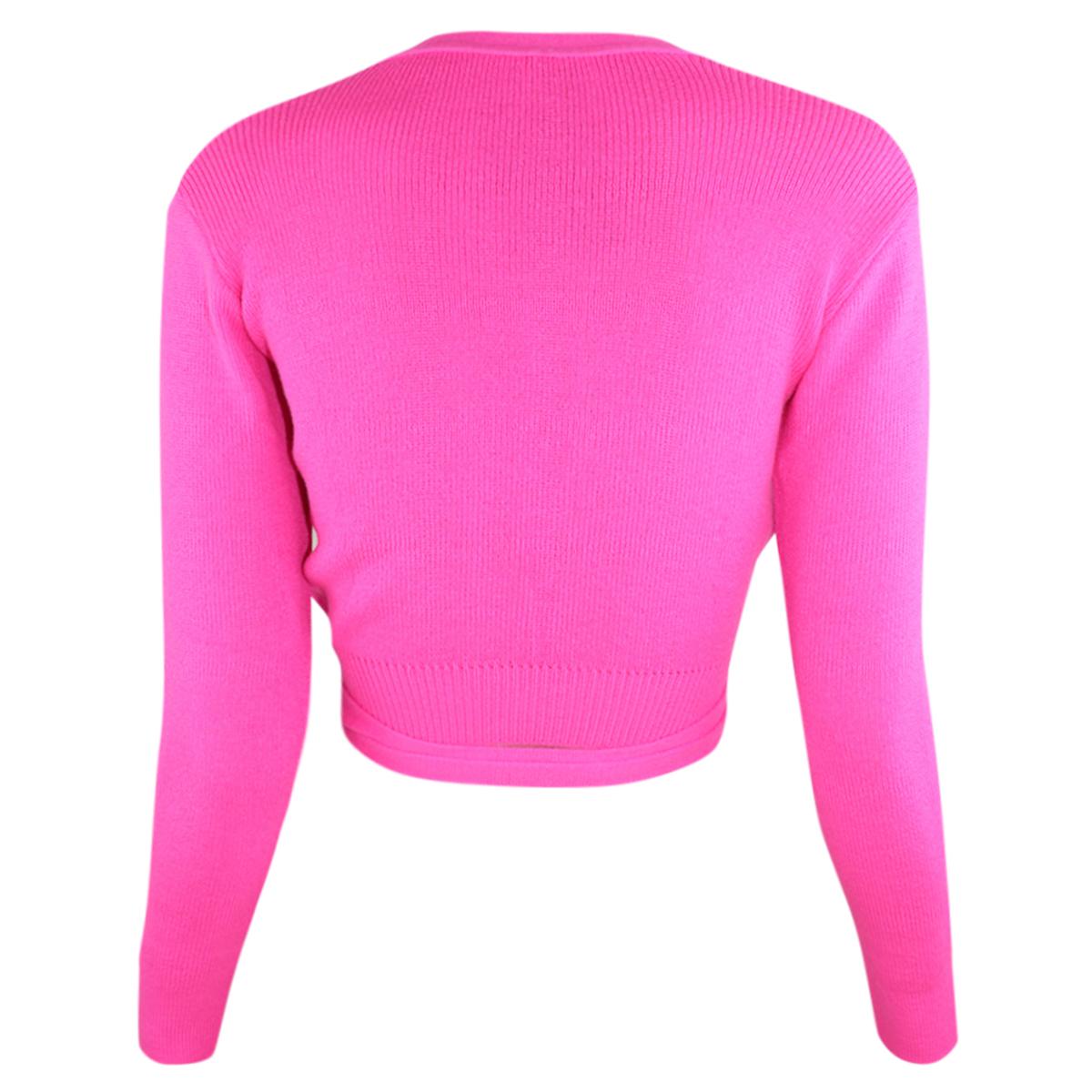 Intermezzo Damen Ballett Wickeljacke 6000 Jersey Elisa - Farbe: Fuchsia Neon (035) - Größe: S