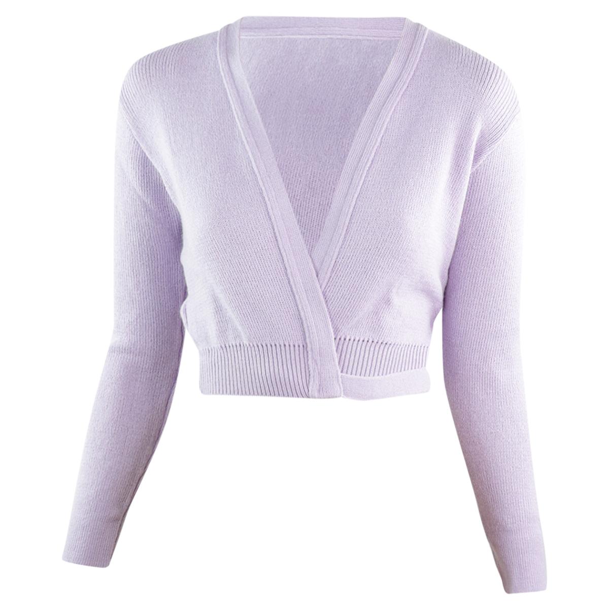 Intermezzo Damen Ballett Wickeljacke 6000 Jersey Elisa - Farbe: Lavendel (080) - Größe: XXL