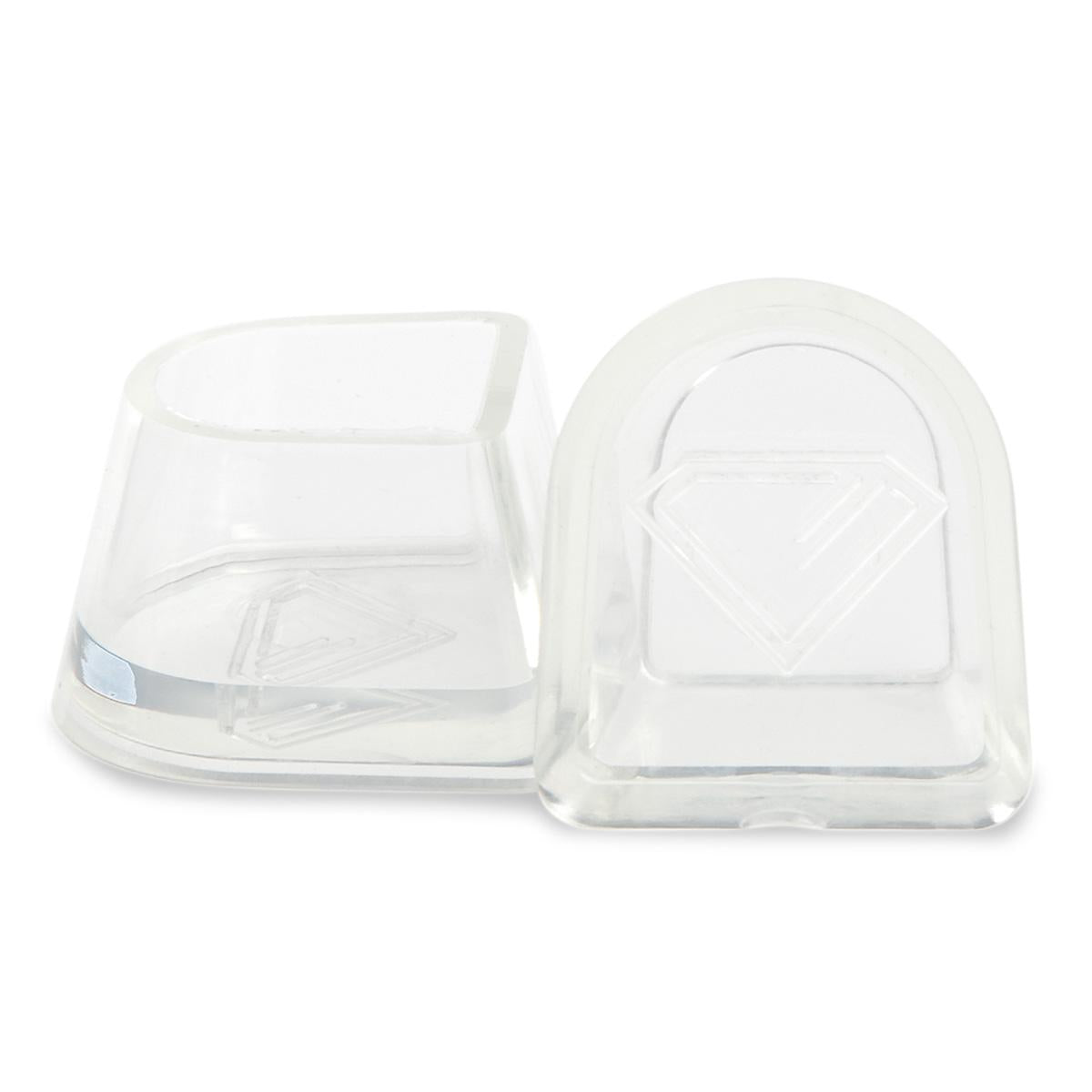 Diamant Absatzschoner - Style: Flare - Farbe: Transparent - Menge: 5 Paar