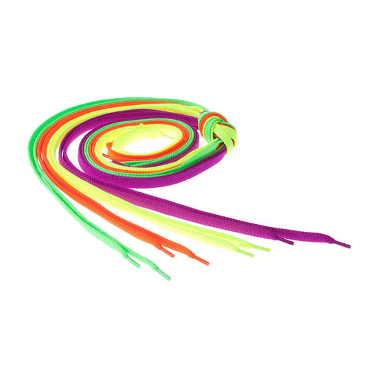 Diamant Schnürsenkel für Sneakers Neonfarben 4er Set