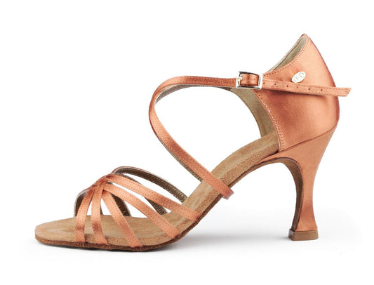 Portdance Damen Tanzschuhe PD631 - Farbe: Bronze - Absatz: 6 cm Flare - Größe: EUR 41
