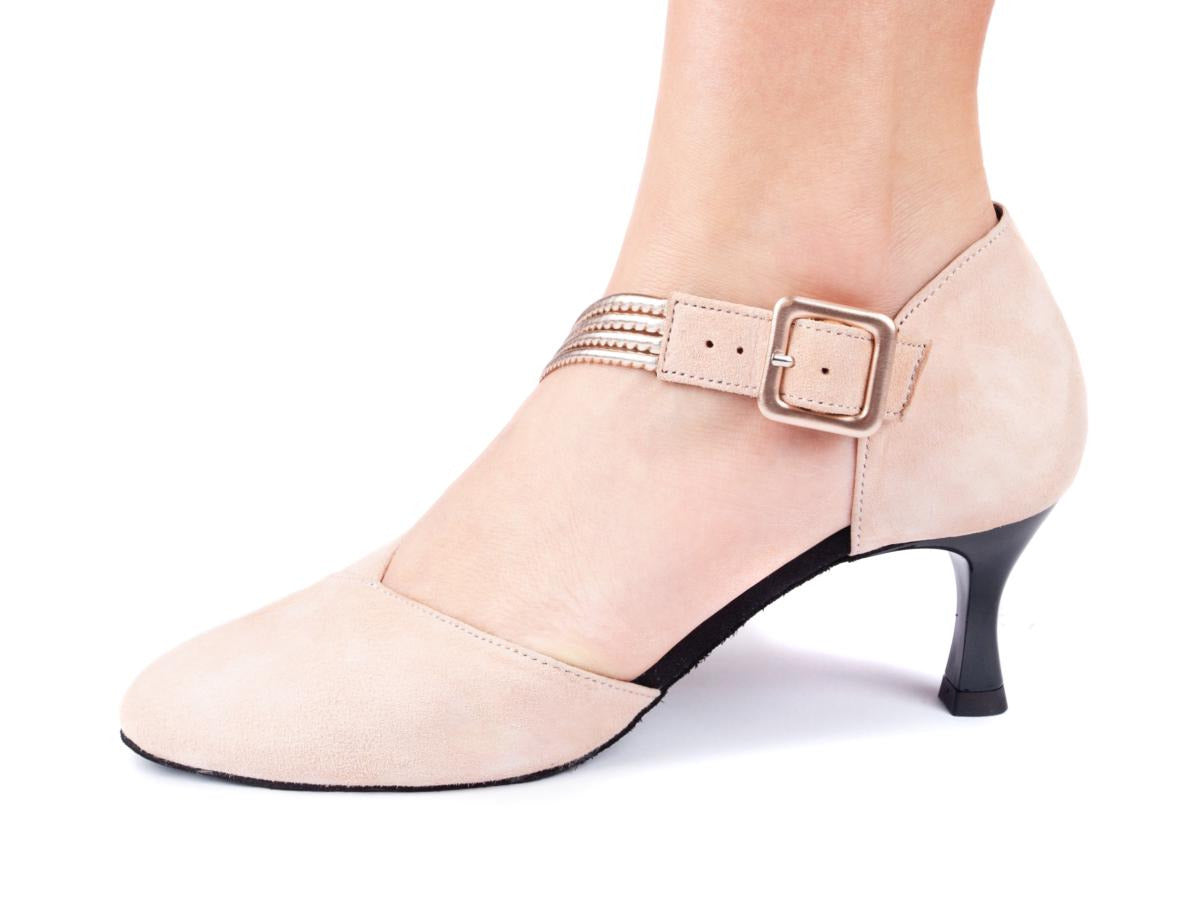 PortDance Damen Tanzschuhe PD126 - Material: Nubuck - Farbe: Pink - Größe: EUR 35