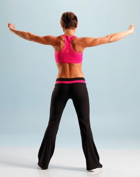 Bokwa® Woza Active Pant - Farbe: Schwarz/Fuchsia - Größe: Extra Small