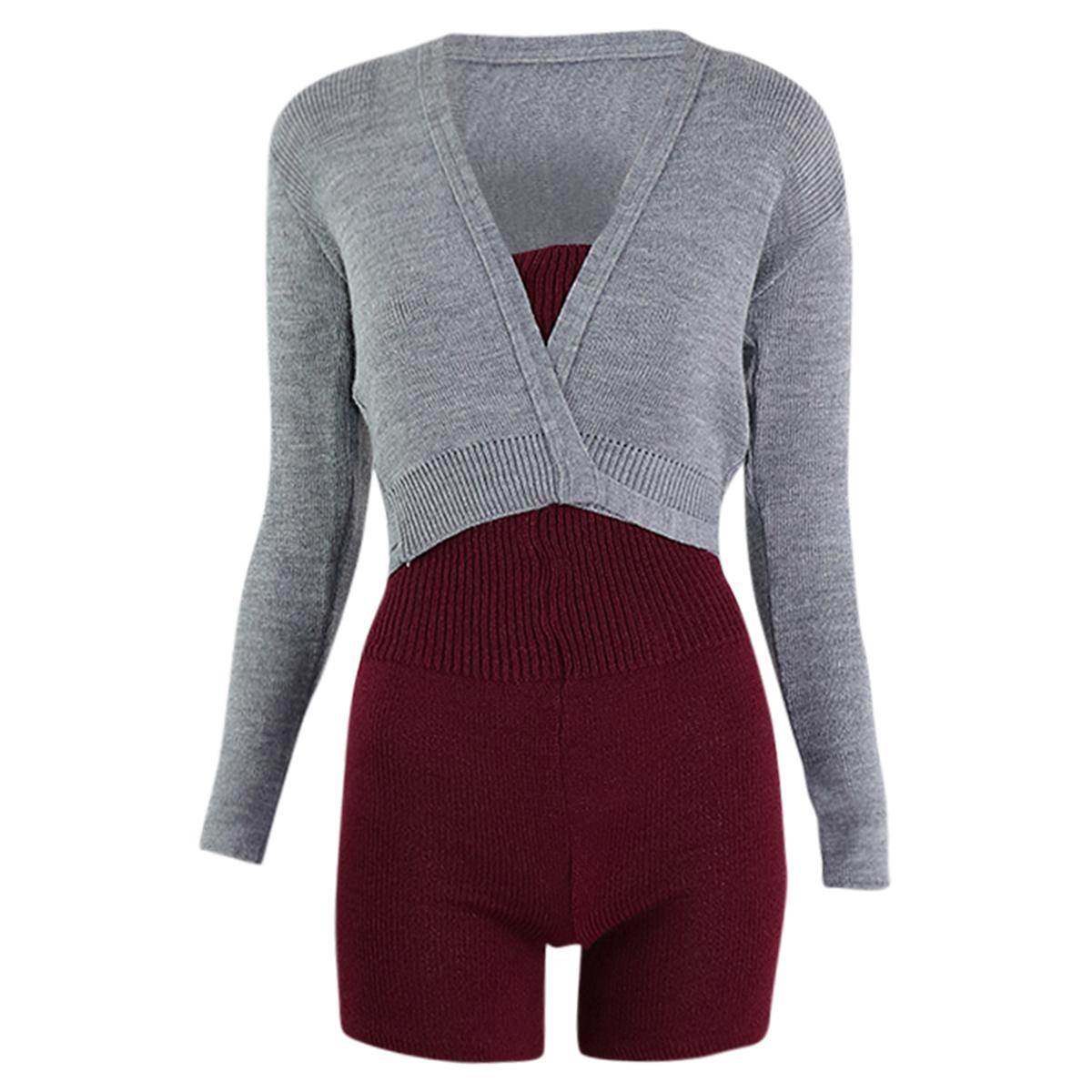 Intermezzo Damen Aufwärmanzug kurz 4587 Skinlegshort - Farbe: Burgund (028) - Größe: XXL