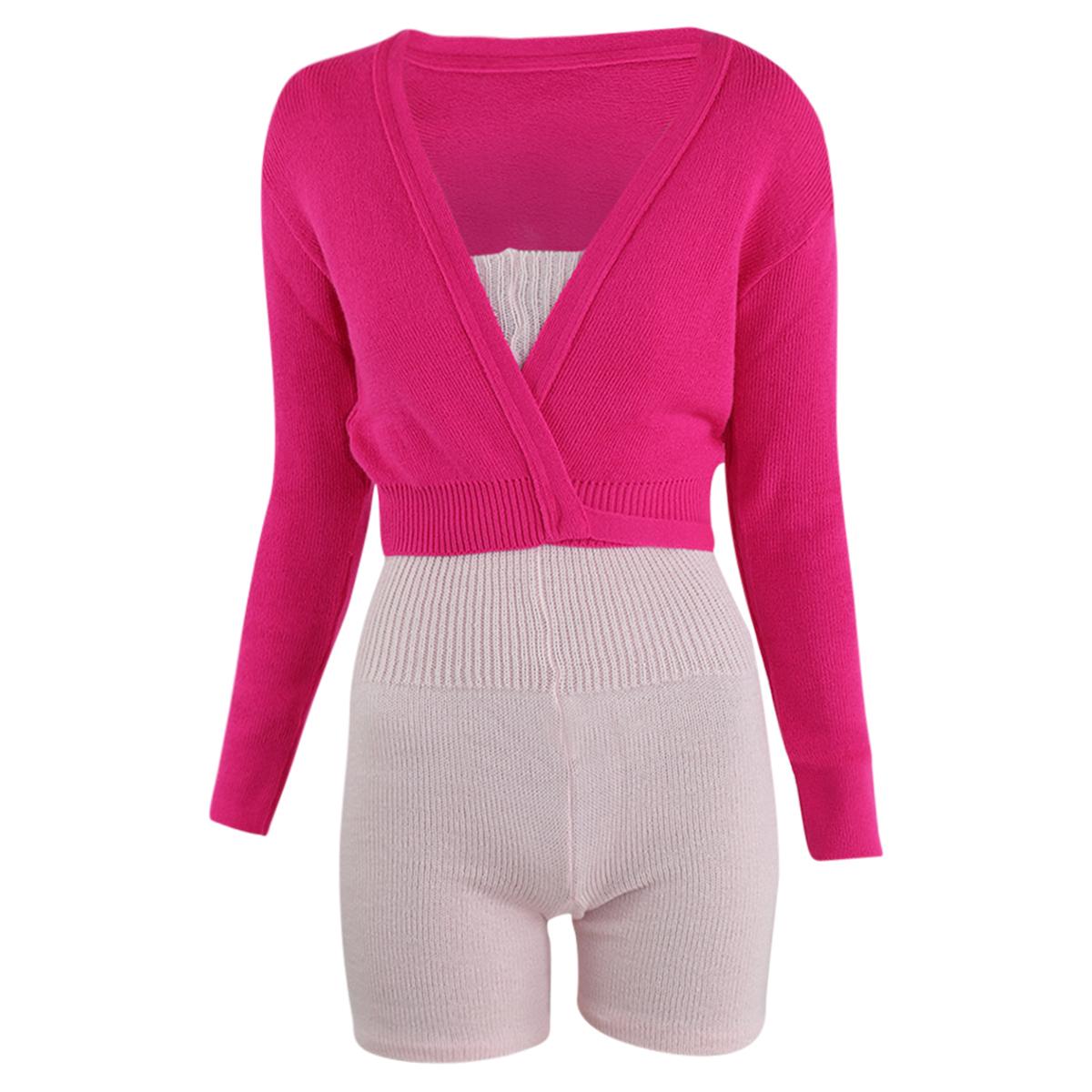 Intermezzo Damen Aufwärmanzug kurz 4587 Skinlegshort - Farbe: Rosa (007) - Größe: XL