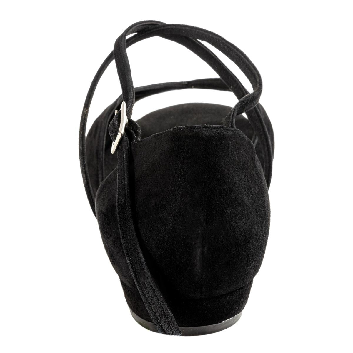 Rummos Damen Tanzschuhe Lola 024 - M: Nubuck - C: Schwarz - W: Medium (Normal) - H: 20 Block - Si: EUR 38,5