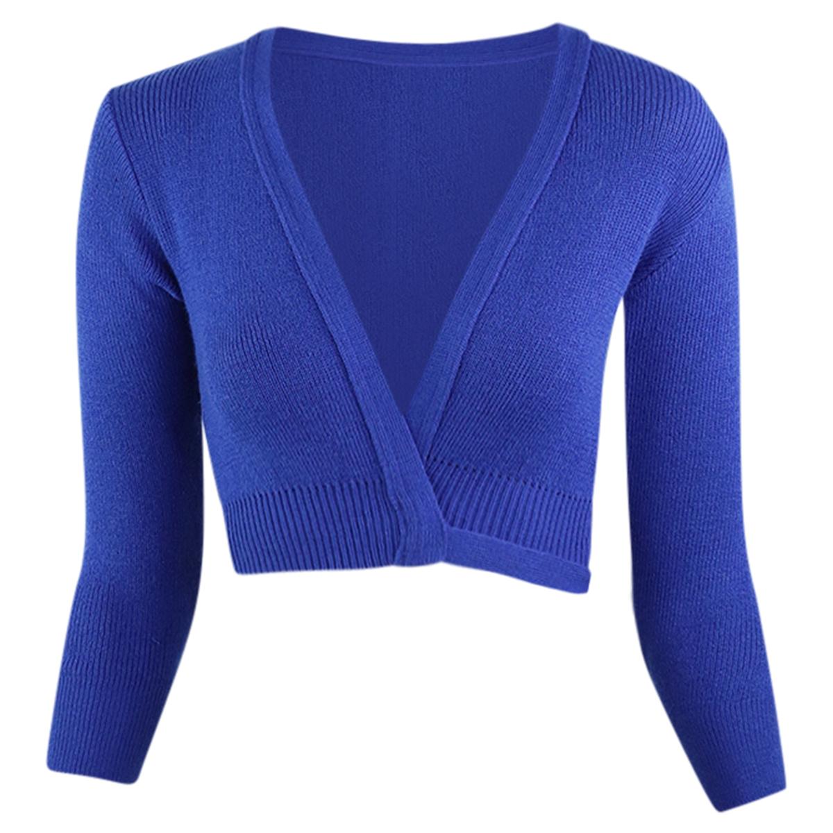 Intermezzo Damen Ballett Wickeljacke 6000 Jersey Elisa - Farbe: Royal Blau (017) - Größe: L