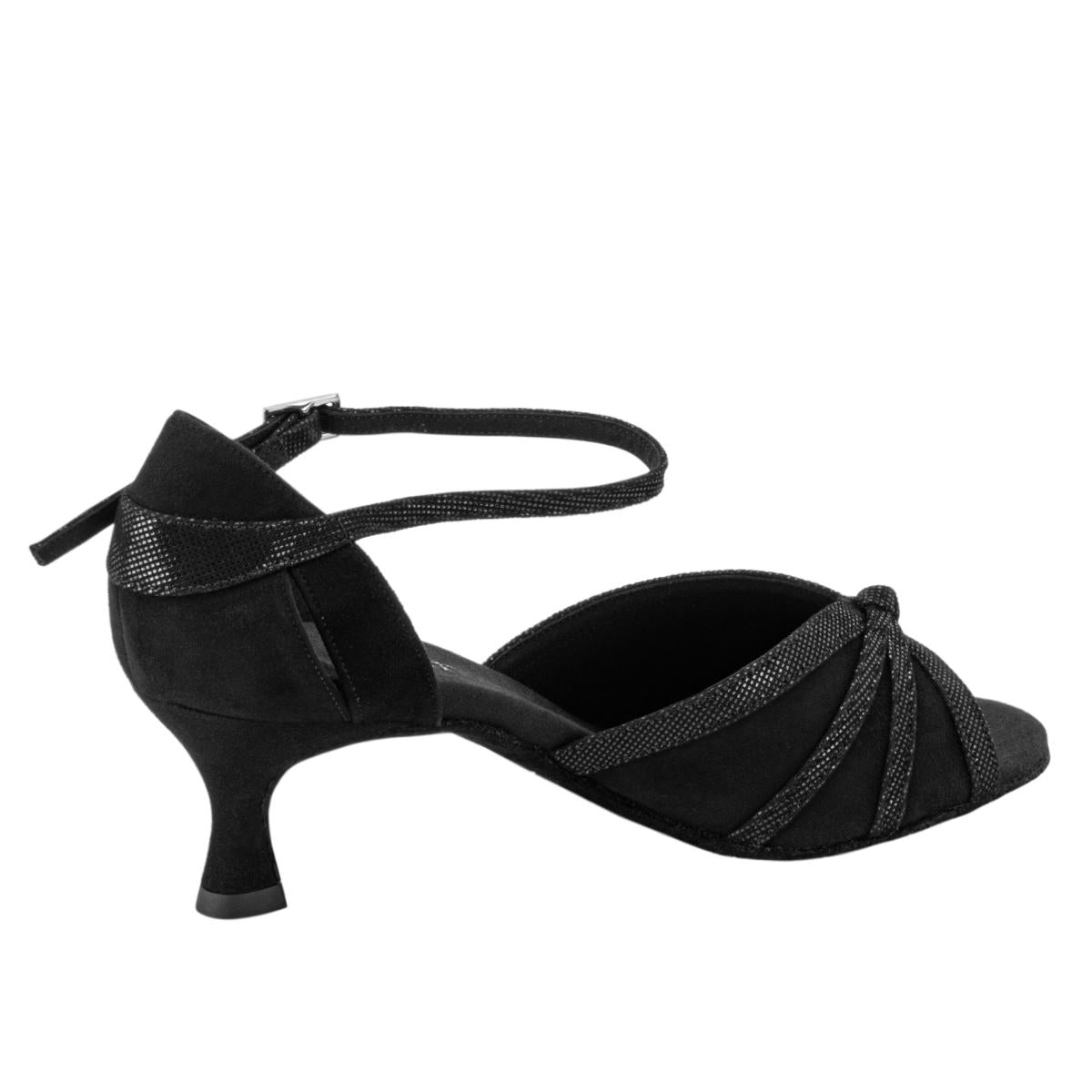 Rummos Damen Tanzschuhe R367 024-061 - Obermaterial: Leder - Farbe: Schwarz - Weite: Normal - Absatz: 50R Flare - Größe: EUR 35,5