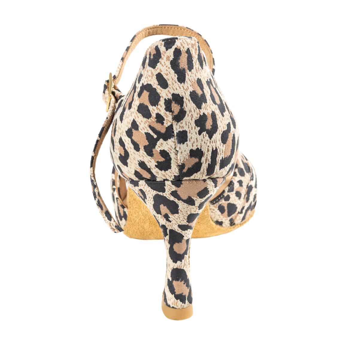 Rummos Damen Tanzschuhe R383 020 - M: Leder - C: Leopard - W: Medium (Normal) - H: 60R Flare - Si: EUR 35,5