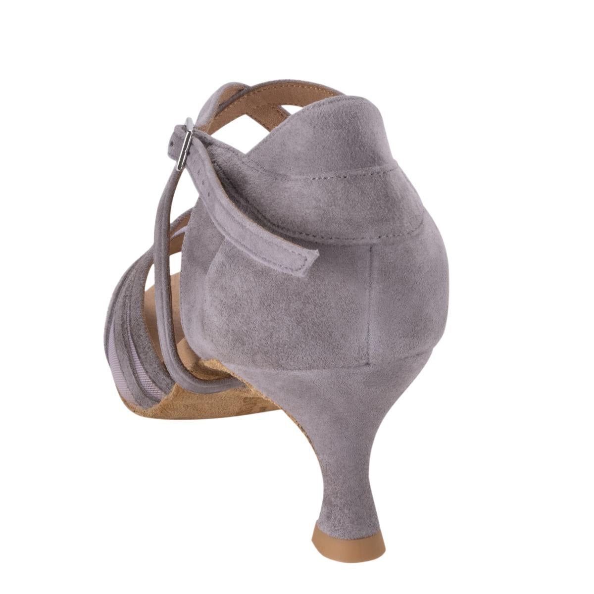 Rummos Damen Tanzschuhe Doris 240 - Material: Nubuck - Farbe: Grau - Weite: Normal - Absatz: 50R Flare - Größe: EUR 34