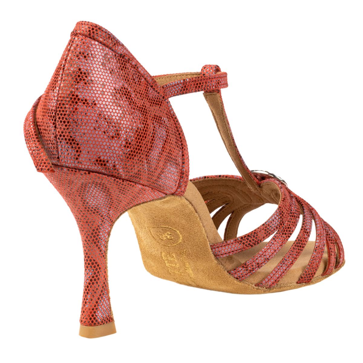Rummos Damen Latein Tanzschuhe Elite Karina 205 - Material: Leder - Farbe: Histrix Rot - Weite: Normal - Absatz: 70R Flare - Größe: EUR 41