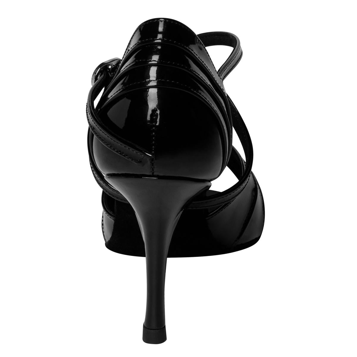 Rummos Damen Tanzschuhe Elite Paris 035 - Obermaterial: Lack - Farbe: Schwarz - Weite: Normal - Absatz: 80E Stiletto - Größe: EUR 36