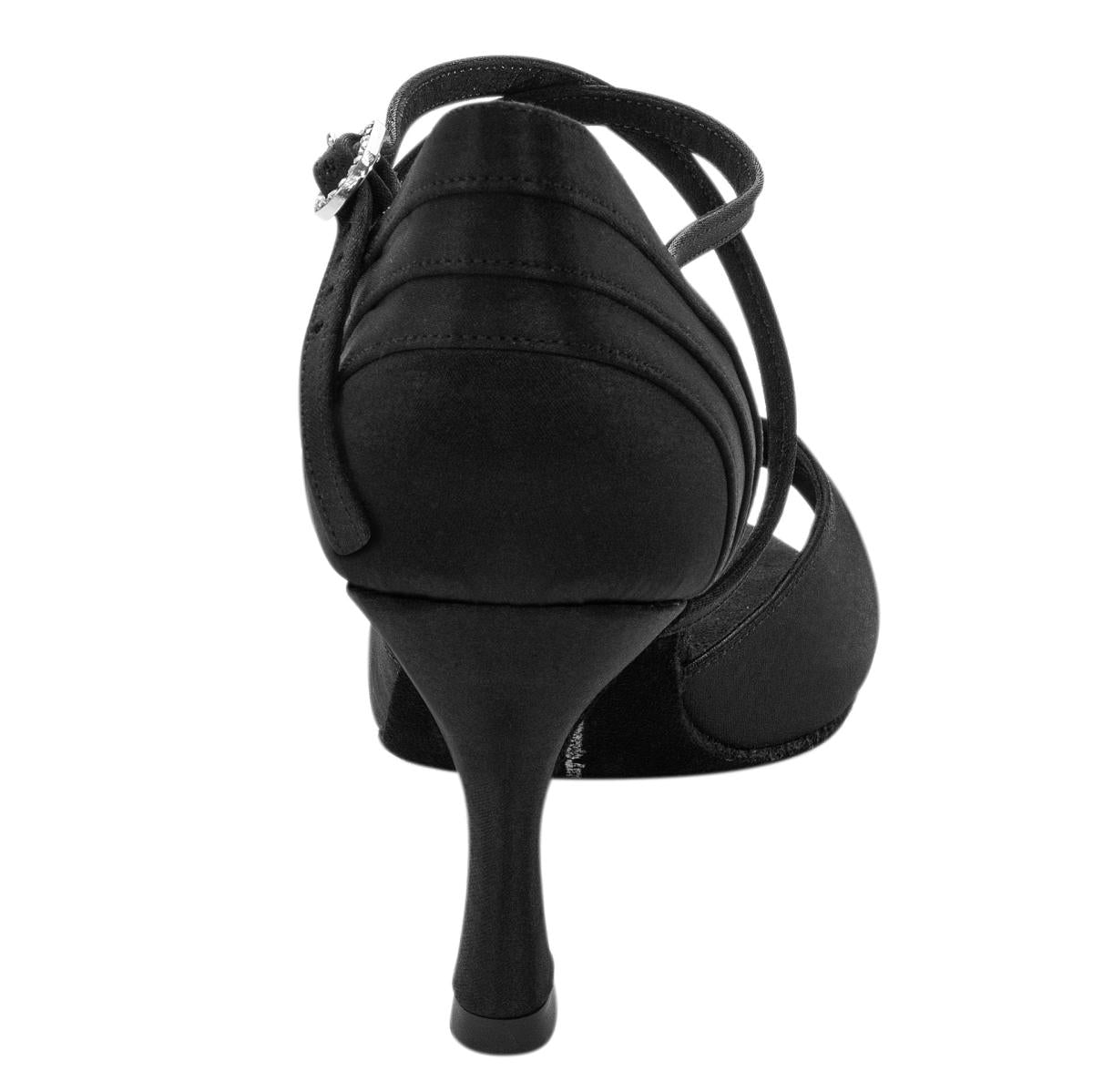 Rummos Damen Tanzschuhe Elite Diana 041 - Obermaterial: Satin - Farbe: Schwarz - Weite: Normal - Absatz: 60R Flare - Größe: EUR 41