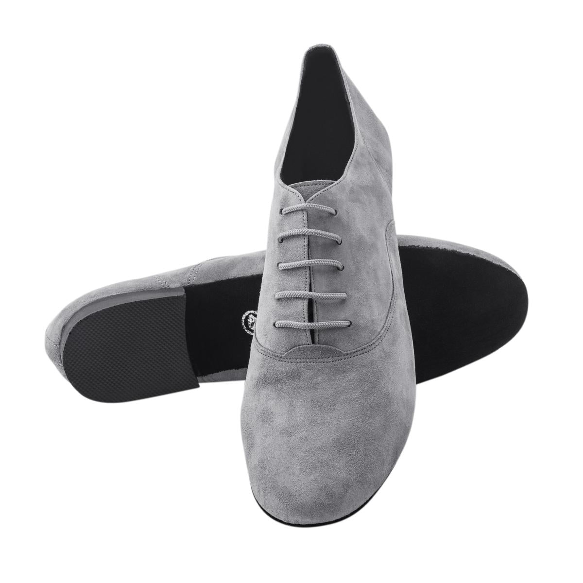 Rummos Herren Tanzschuhe Elite Flexman 240 - Obermaterial: Nubuck - Farbe: Grau - Weite: Normal - Absatz: 35 Standard - Größe: EUR 46,5