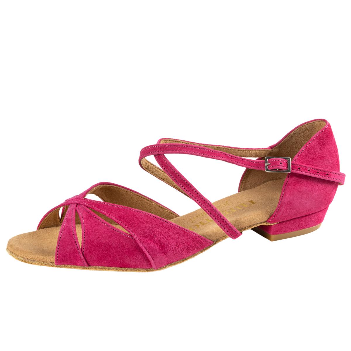 Rummos Damen Tanzschuhe Lola 242 - M: Nubuck - C: Fuchsia - W: Medium (Normal) - H: 20 Block - Si: EUR 37