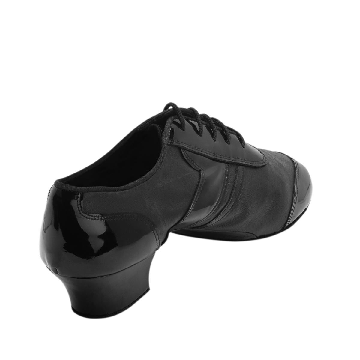 Rummos Herren Tanzschuhe Elite Michael 001/035 - Obermaterial: Leder/Lack - Farbe: Schwarz - Weite: Normal - Absatz: 45 Latein - Größe: EUR 42,5