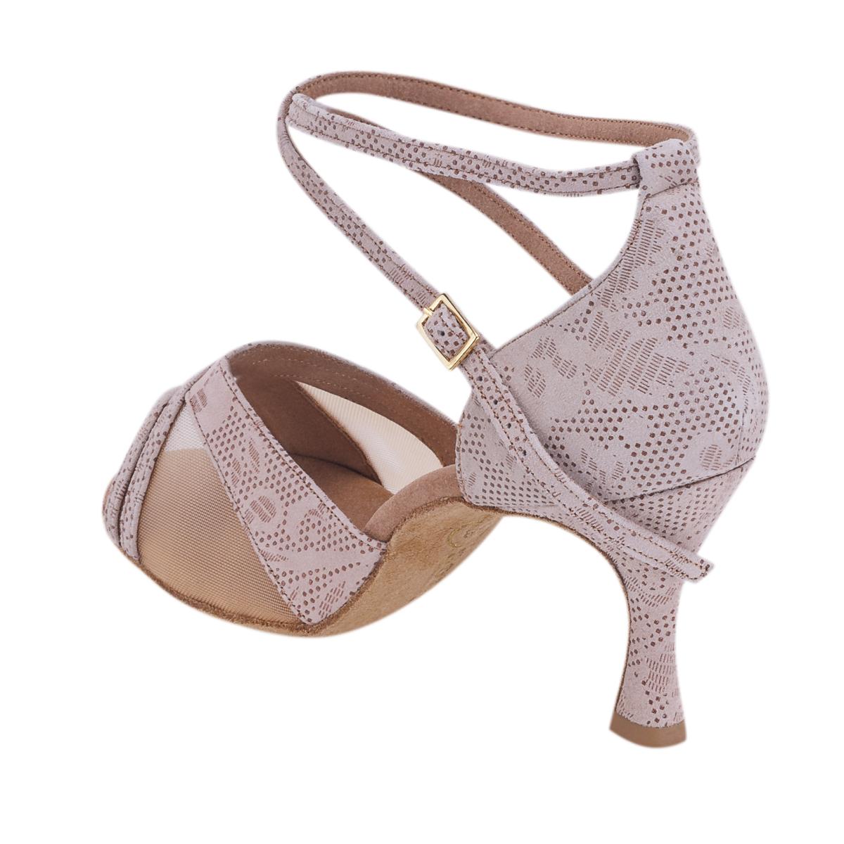 Rummos Damen Tanzschuhe R370 113 - Obermaterial: Leder - Farbe: Nehru Tan - Weite: Normal - Absatz: 60R Flare - Größe: EUR 38,5