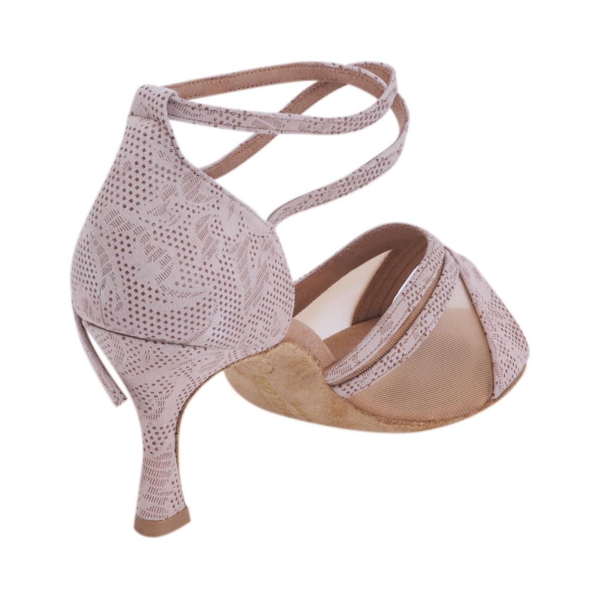 Rummos Damen Tanzschuhe R370 113 - Obermaterial: Leder - Farbe: Nehru Tan - Weite: Normal - Absatz: 60R Flare - Größe: EUR 39