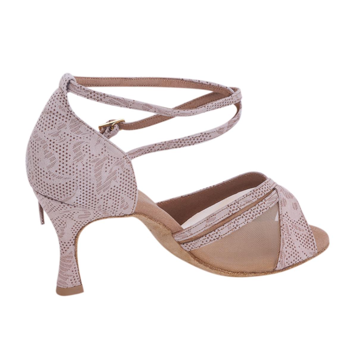 Rummos Damen Tanzschuhe R370 113 - Obermaterial: Leder - Farbe: Nehru Tan - Weite: Normal - Absatz: 60R Flare - Größe: EUR 41