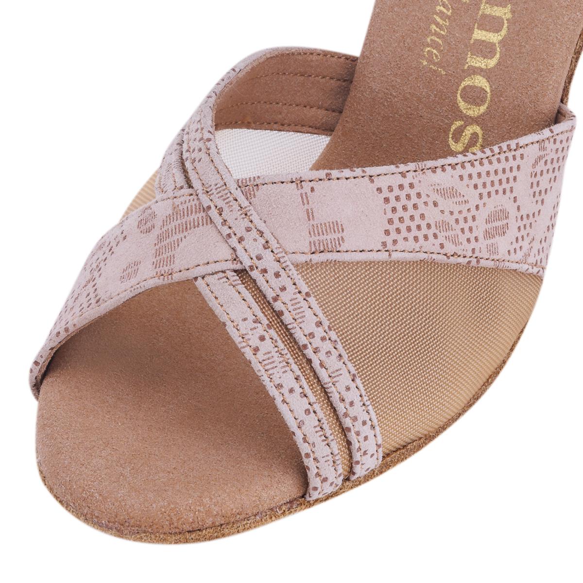 Rummos Damen Tanzschuhe R370 113 - Obermaterial: Leder - Farbe: Nehru Tan - Weite: Normal - Absatz: 60R Flare - Größe: EUR 38