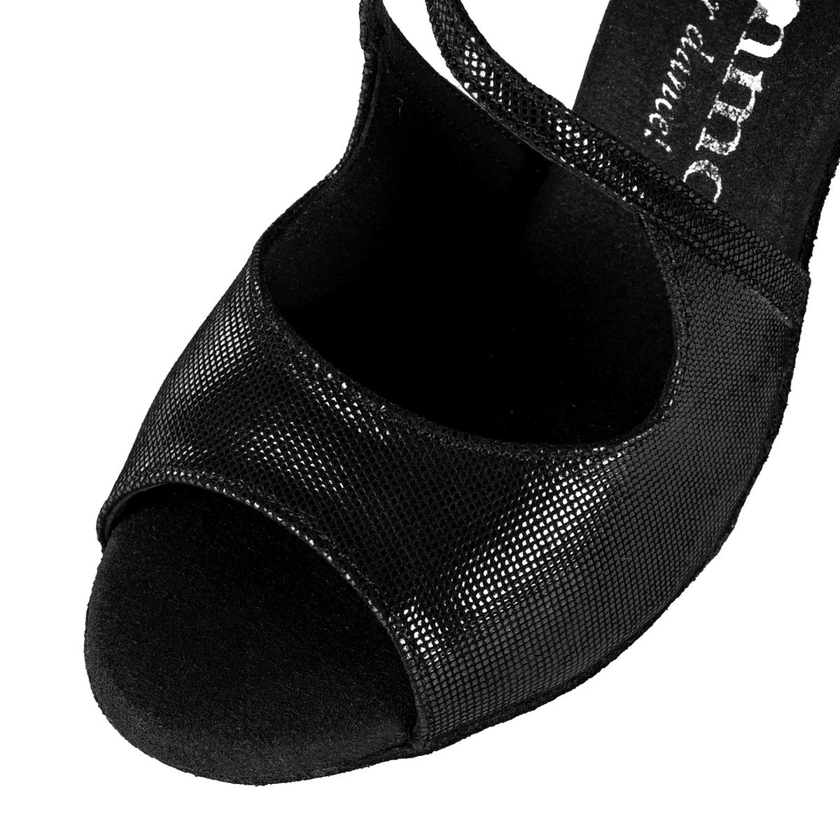 Rummos Damen Tanzschuhe R545 061 - Material: Leder - Farbe: Schwarz Diva - Weite: Normal - Absatz: 70R Flare - Größe: EUR 38