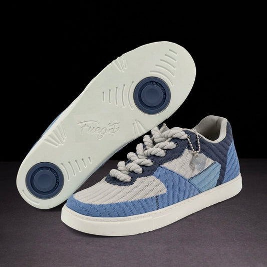 Fuego Unisex Low-Top Dance Sneakers Blue Jade