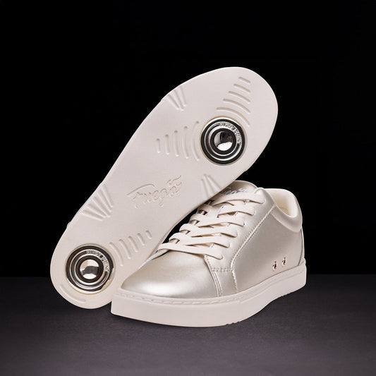 Fuego Unisex Low-Top Dance Sneakers Champagne