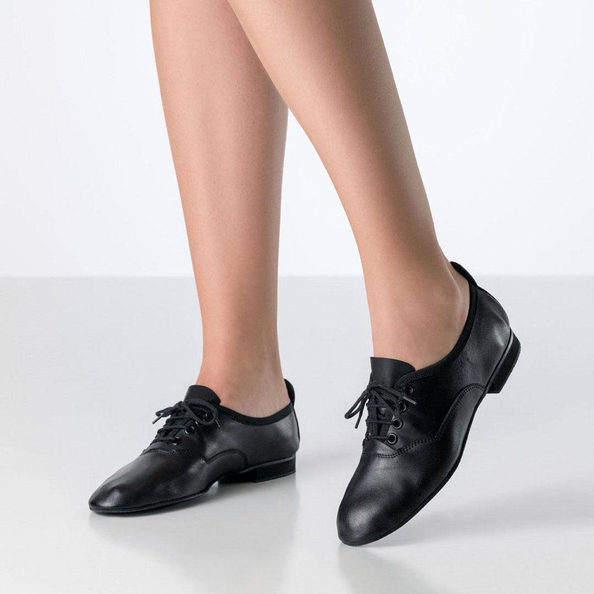 Werner Kern Damen Trainer Tanzschuhe Fenja - Obermaterial: Leder Schwarz - Größe: EU 32 2/3