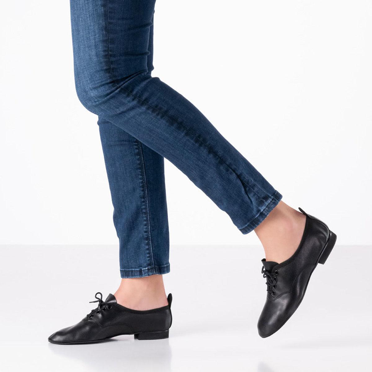 Werner Kern Damen Trainer Tanzschuhe Fenja - Obermaterial: Leder Schwarz - Größe: EU 42