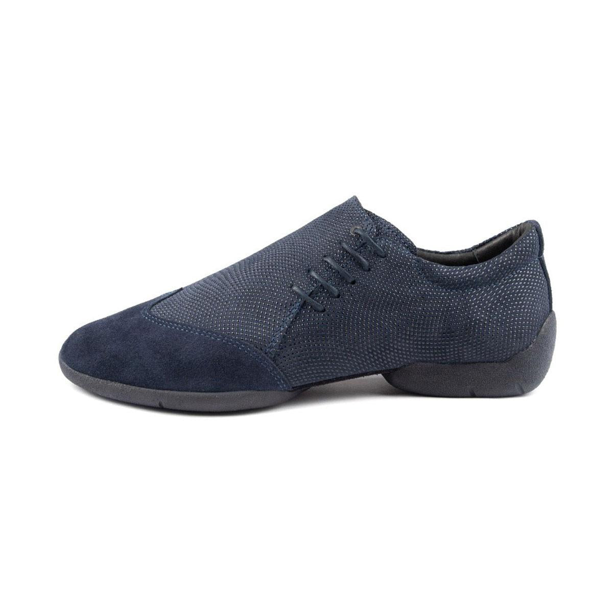 PortDance Herren Dance Sneakers PD031 - Material: Nubuck/Beverly - Farbe: Blau - Sohle: Sneaker - Größe: EUR 45